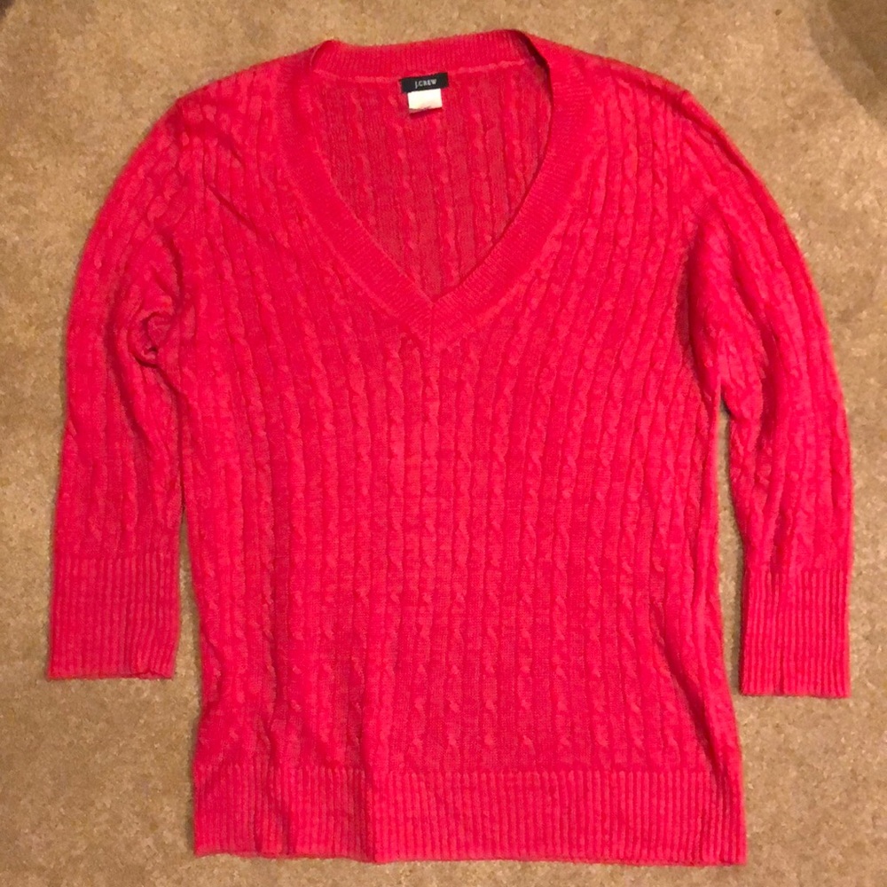 J Crew Red Sweater